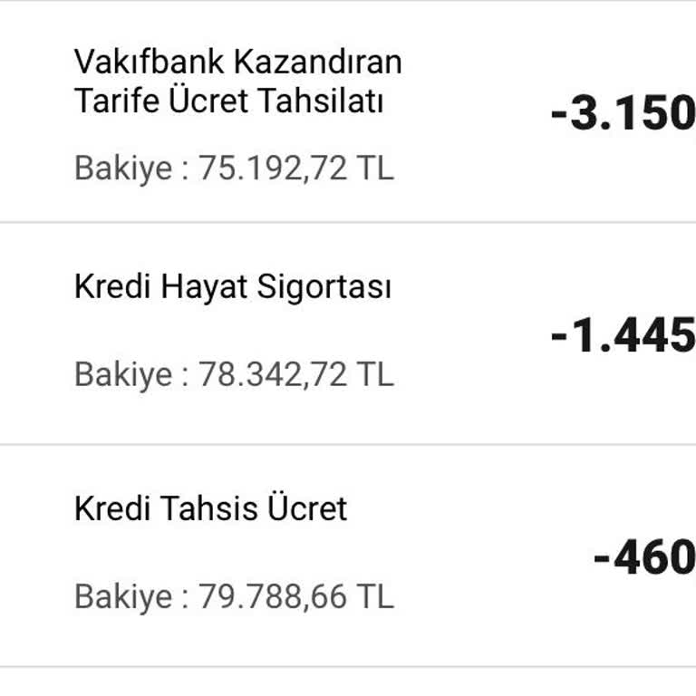 VakıfBank Kazandıran Tarife Ücret İptali