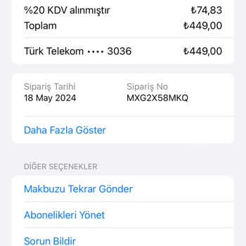 TOD Tv Ödeme Yanlışlığı Mobil Ödeme