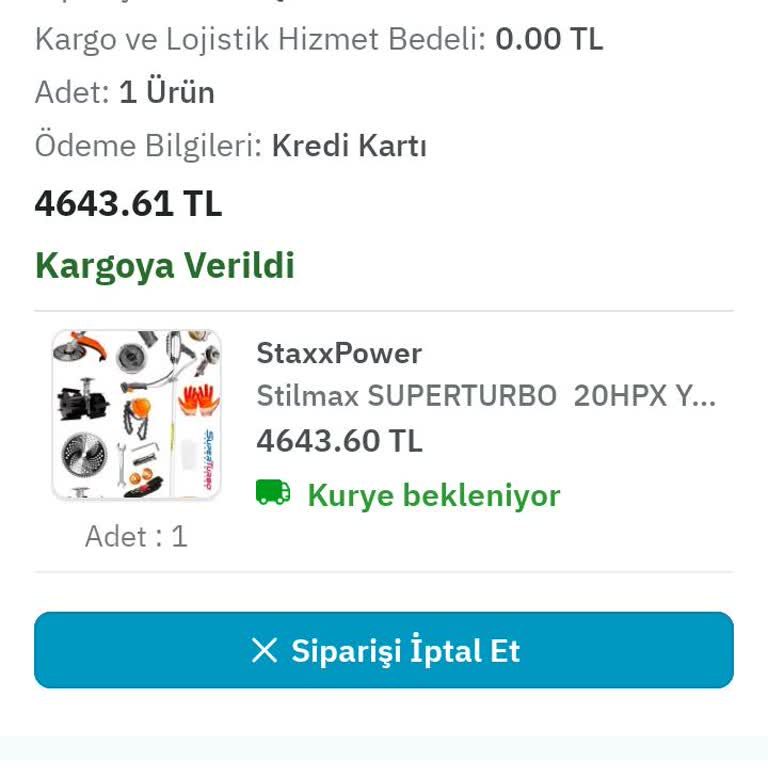 Epttavm Kargoya Verildi Diyor Ayrıntılarda Kurye Bekleniyor Diyor
