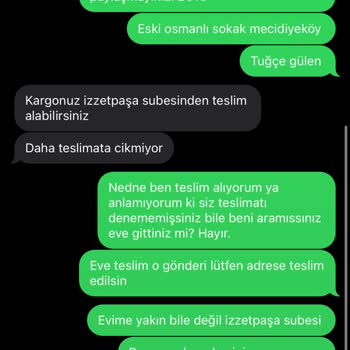 Aras Kargo Teslim İzzetpaşa Şubesi