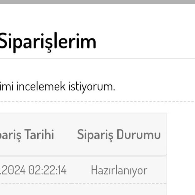 Sefamerve Sipariş Verip Ödeme Yapmama Rağmen Kargoya Verilmeyen Ürün