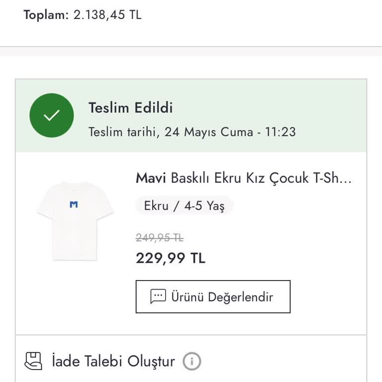 Boyner Teslim Edildi Denilip Gelmeyen Ürün