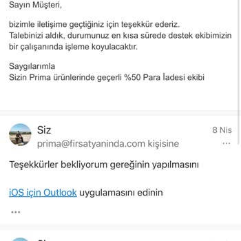 Prima Ve Kadınlarbilir Müşteri Memnuniyetsizliği