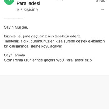 Prima Ve Kadınlarbilir Müşteri Memnuniyetsizliği