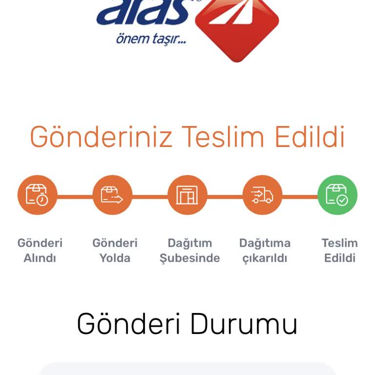 Aras Kargo Teslim Edilmeyen Kargo İçin Teslim Edildi Bilgisi Girilmesi