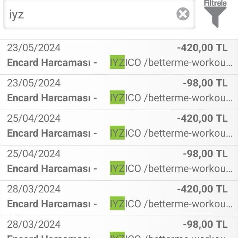 Betterme İzinsiz İki Aydır Param Çekiliyor