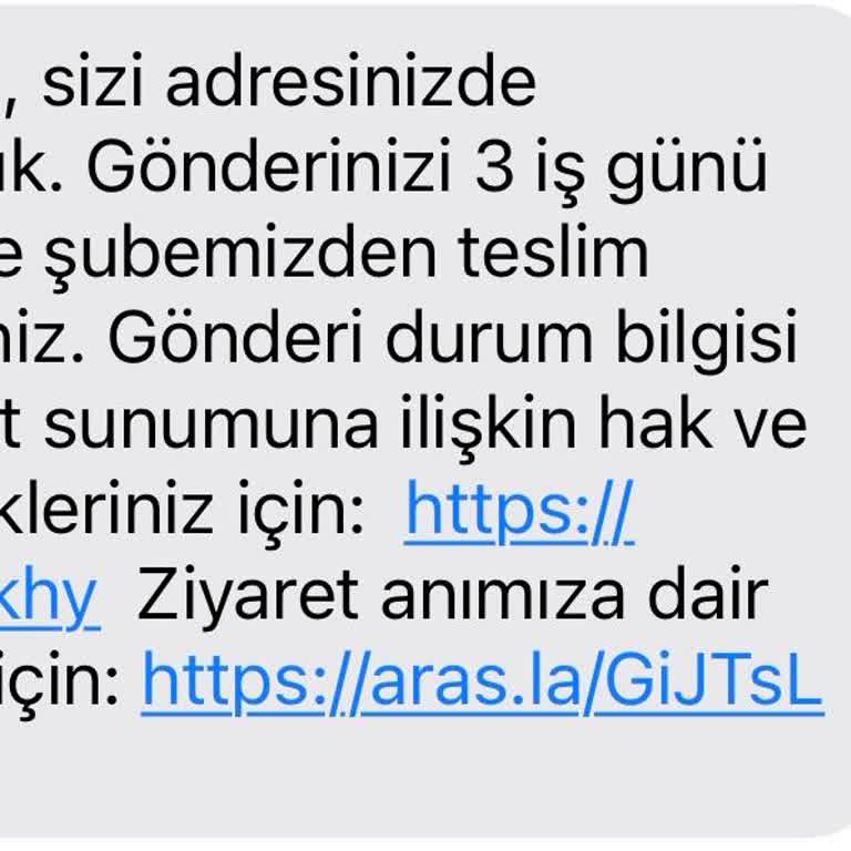 Aras Kargo Gelmeden Size Ulaşamadık Diyor