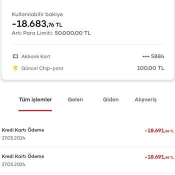 Akbank Mobil Uygulama İki Defa Ödeme Hatası
