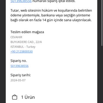 Stradivarius Para İadesi Yapılmadı