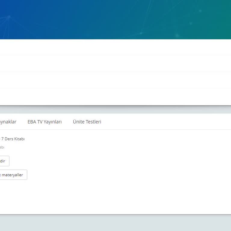 EBA Türkçe Dersinde Türkçe'ye Dahir Hiçbir Şey Koymamış.