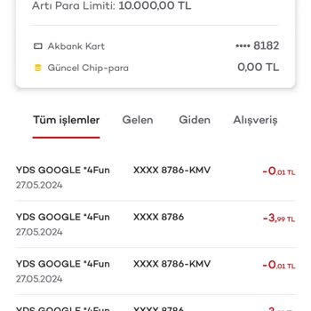 Akbank İstem Dışı Harcama