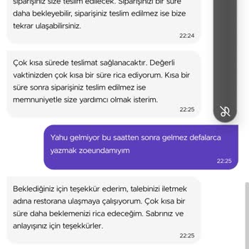 Getir Para İadesi Yapılmadı