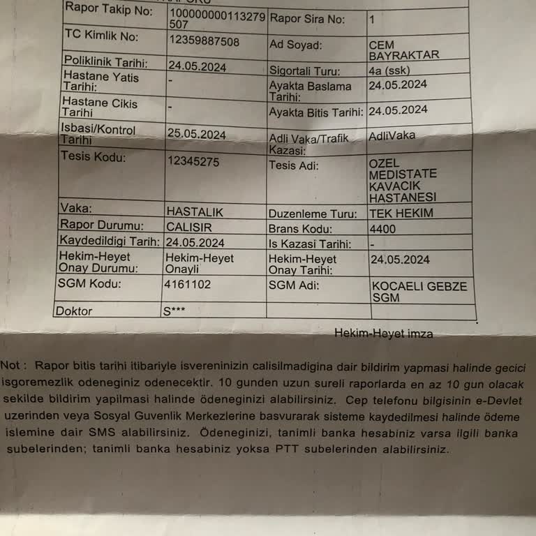 Medistate Kavacık Hastanesi Acil Durumda Eksik Tedavi Ve Ticari Amaçlı Hizmet Politikası