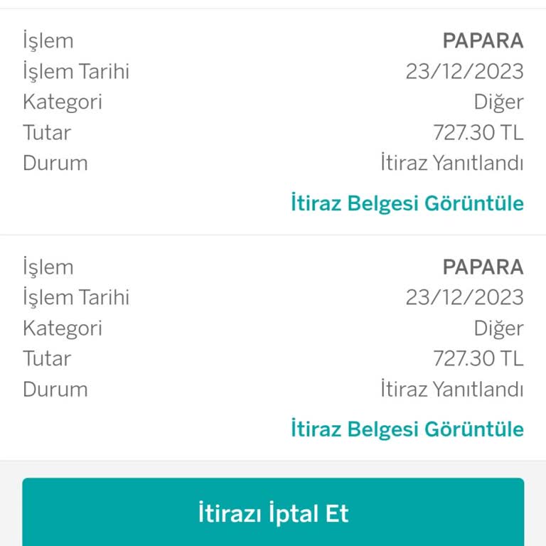 Garanti BBVA Alışveriş İtirazı Cevaplanmadı