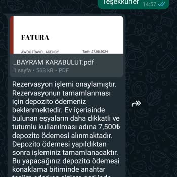 Awox Travel Agency Yanıltıcı Bungalov Kiralama Deneyimi