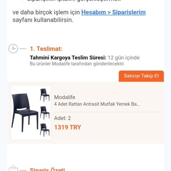 Eksik Ve Kusurlu Ürün Modalife