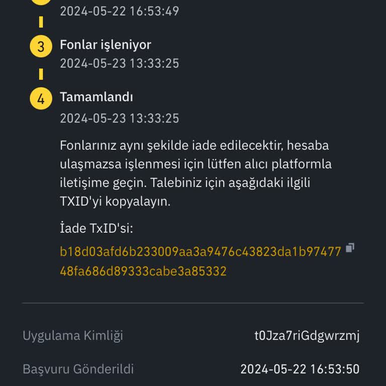 Binance Çekim İşlemi Ulaşmadı