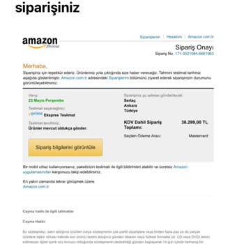 Amazon Fiyat Farkını Ödemiyor