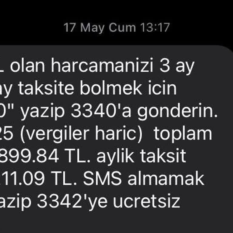 Garanti BBVA Garanti 3 E Bölündü Diye Mesaj Gönderdi. Ama Ekstrede Bölmedi.
