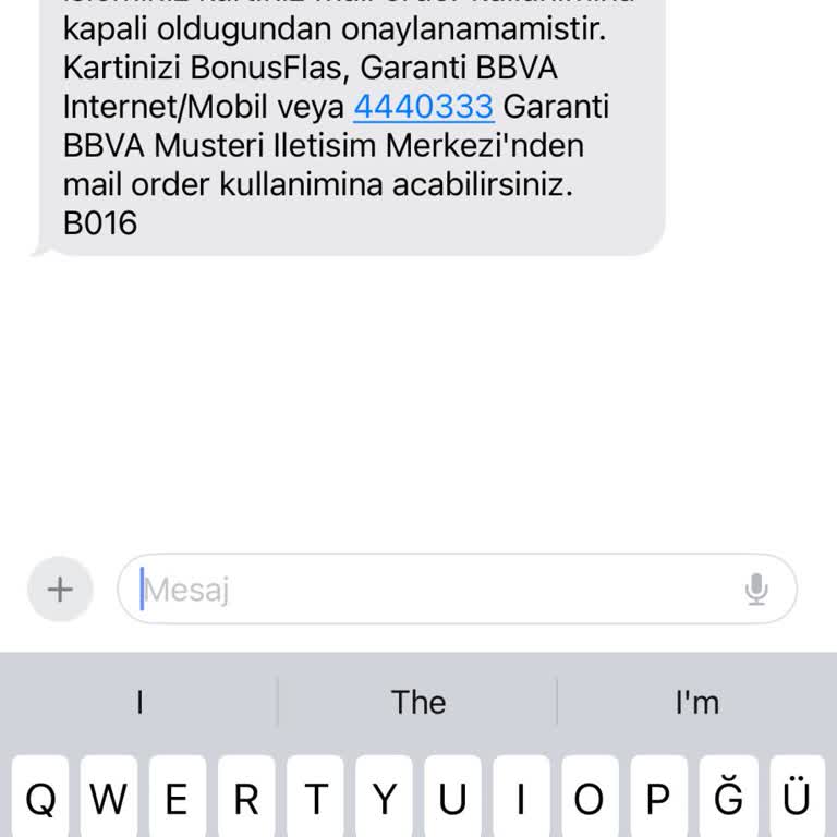 Garanti BBVA Mail Order Çekimi