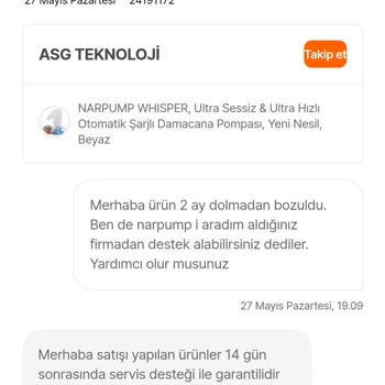 Nurpump Ürününün Arkasında Durmuyor