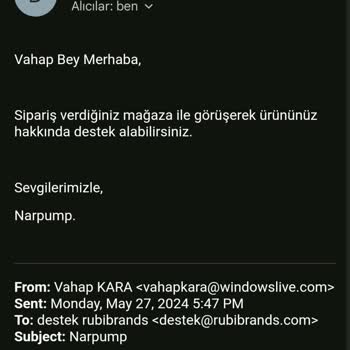 Nurpump Ürününün Arkasında Durmuyor
