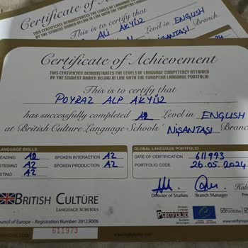 İngiliz Kültür Yabancı Dil Kursları Verify My Portif Ol İO Yanlış Bilgi