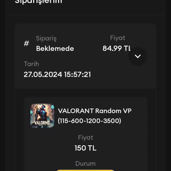 Hesap Fiber Random Vp Aldım Ancak Gelmedi!