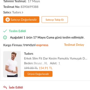 Trendyol Eksik İade Tutarı