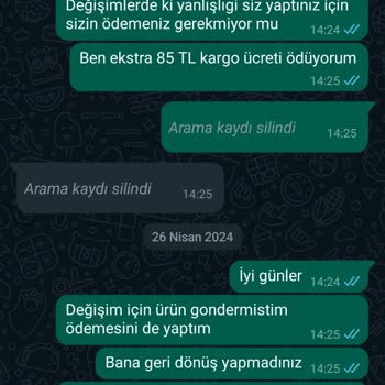 Ellayaz Butik Ellayaz Yanlış Gönderdiği Ürünün Kargo Ücretini Müşterisinden Aldı