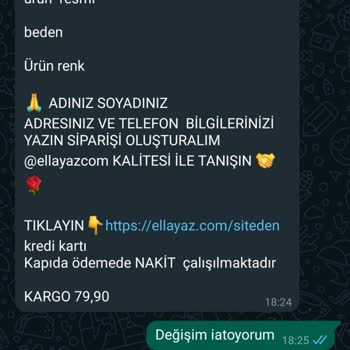 Ellayaz Butik Ellayaz Yanlış Gönderdiği Ürünün Kargo Ücretini Müşterisinden Aldı