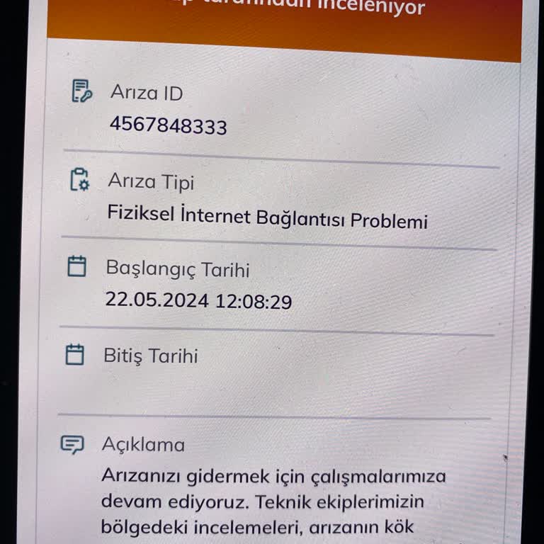Türk Telekom İnternet Arıza Giderilmemesi