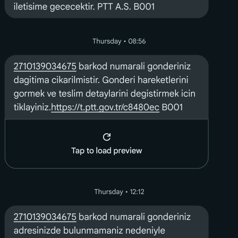 PTT Kargo PTT Adrese Gelmiyor