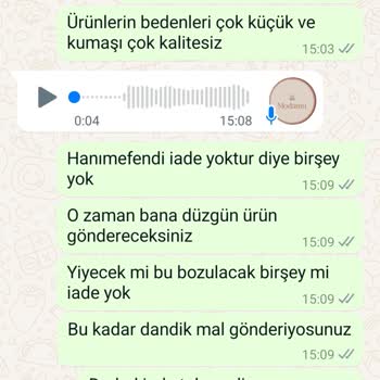 Modamu Giyim (Instagram) Modamu İade Yapmıyor