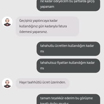Vodafone Cezasız Cayma Hakkımı Kullanmak İstiyorum