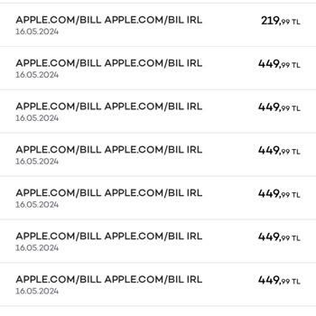 Apple Kredi Kartımdan İzinsiz Para Çekilmesi