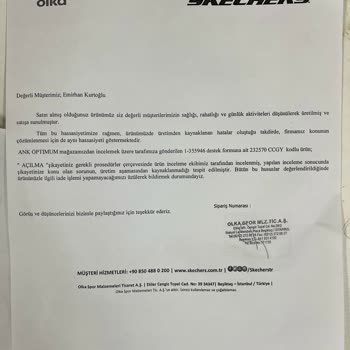 Skechers Müşteri Memnuniyetsizliği, Ürün Kalitesizliği, Üretim Kusuru
