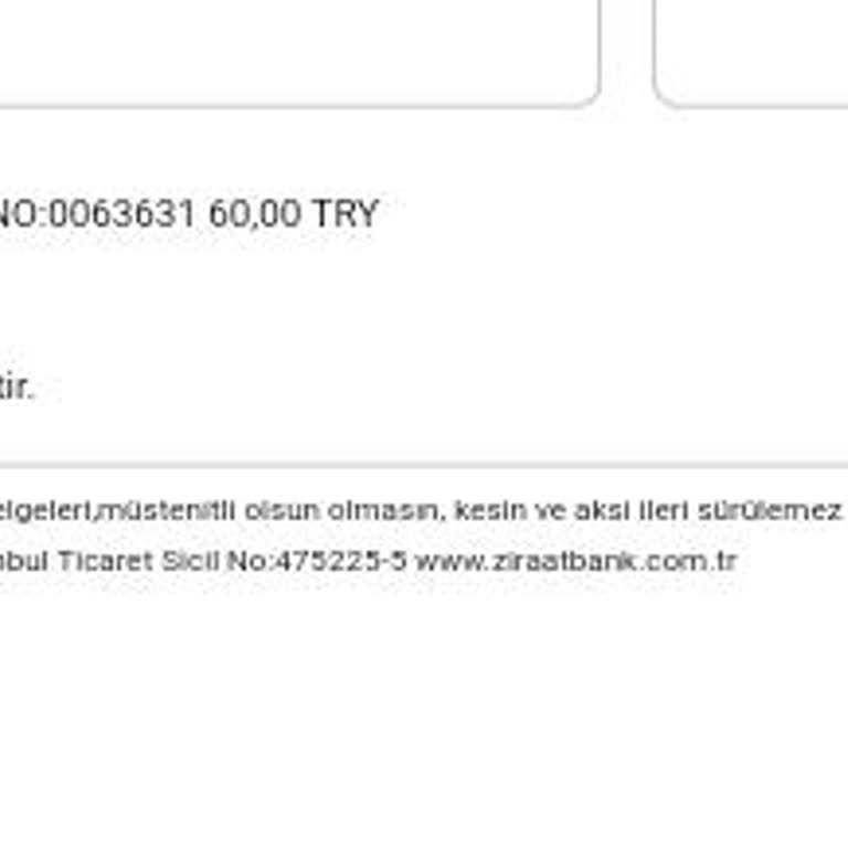Ziraat Bankası Geri Talep İstiyorum