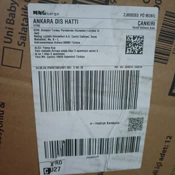 Amazon Paket Patlak Ürün Eksik