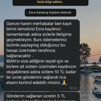 Burs Vaadiyle Dolandırıcılık Kişisel Bilgilerimle Yapılan İşlemlerden Sorumlu Değilim