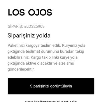 Los Ojos Firması Ödemesi Yapılmış Siparişi İptal Etmesi