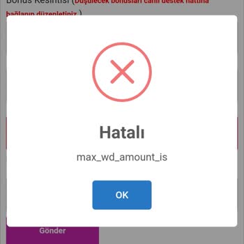 Onwin Bahis Para Çekim Hatası