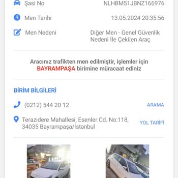 Tiktak Aracı Erişime Kapattı Daha Sonra Araç Çekiliyor