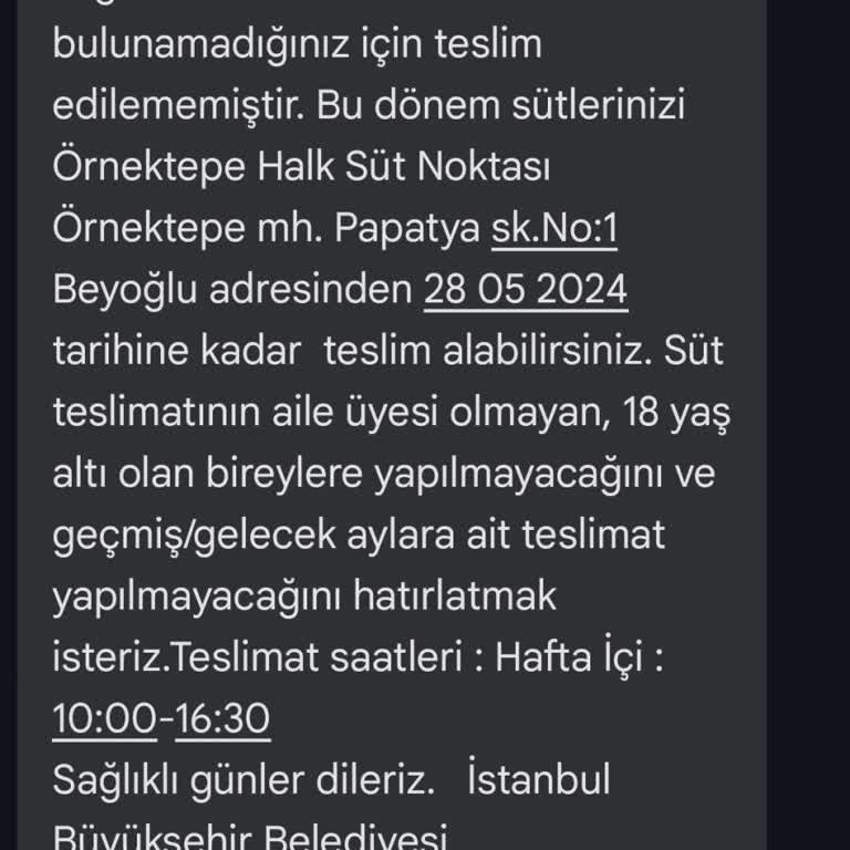 İstanbul Büyükşehir Belediyesi Halk Süt Projesi