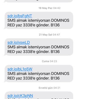 Domino's Pizza Gece Yarısı Mesaj Atıyorlar İptal Mesaj I Olmuyor