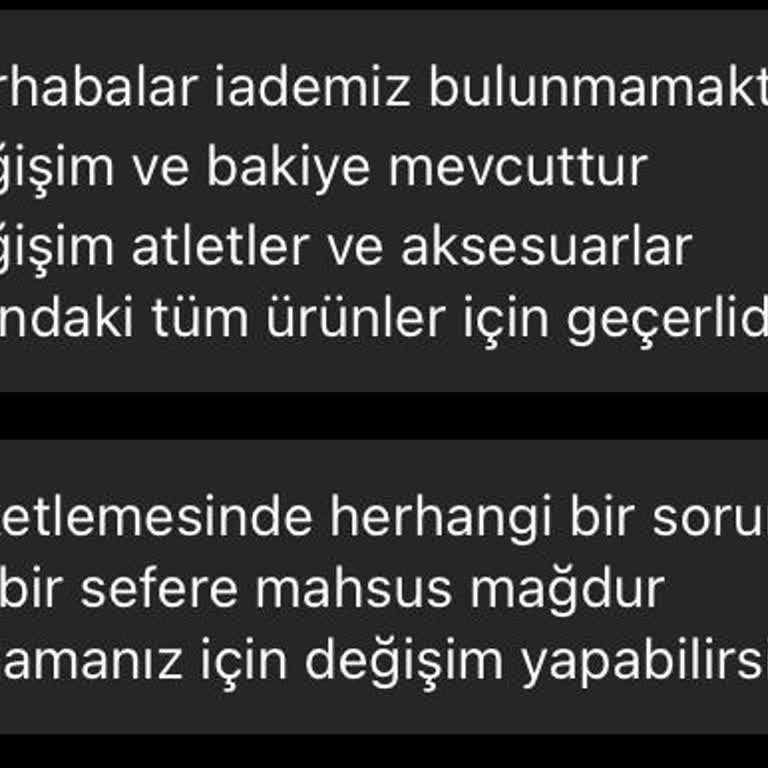 Nothers İade Almama Şikayeti