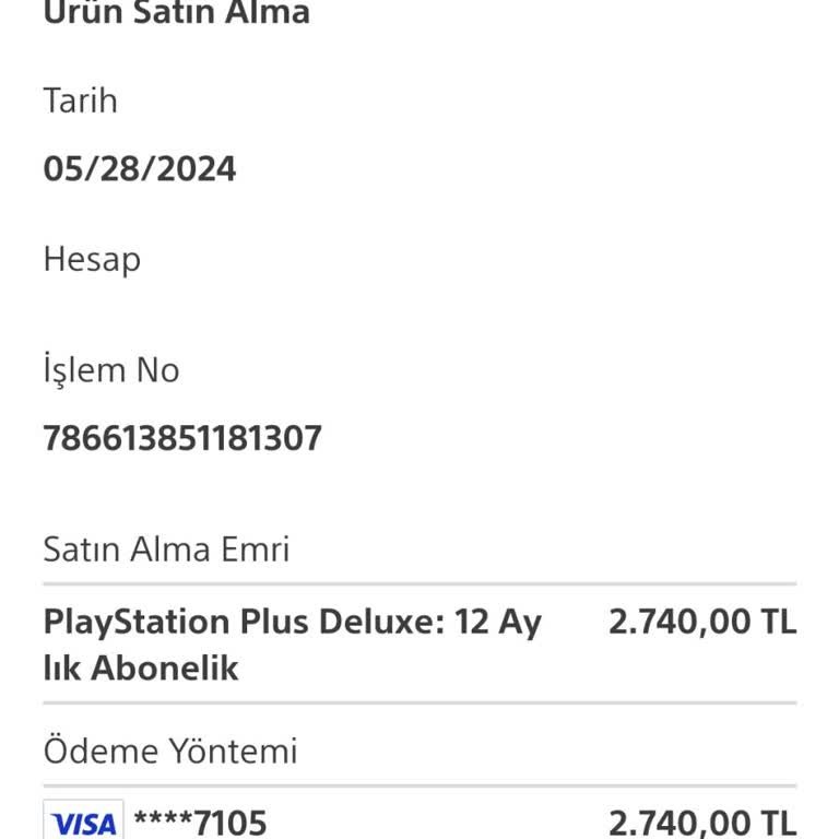 PlayStation Türkiye İzinsiz Abonelik Yenileme Ve Para İadesi Talebi