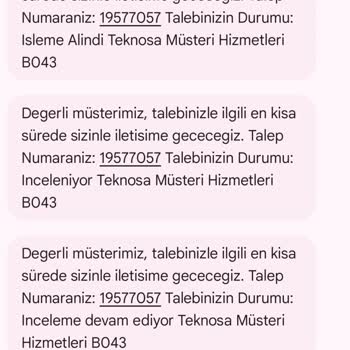 Teknosa Bir Ayı Geçti Ücret İademi Yapmıyor