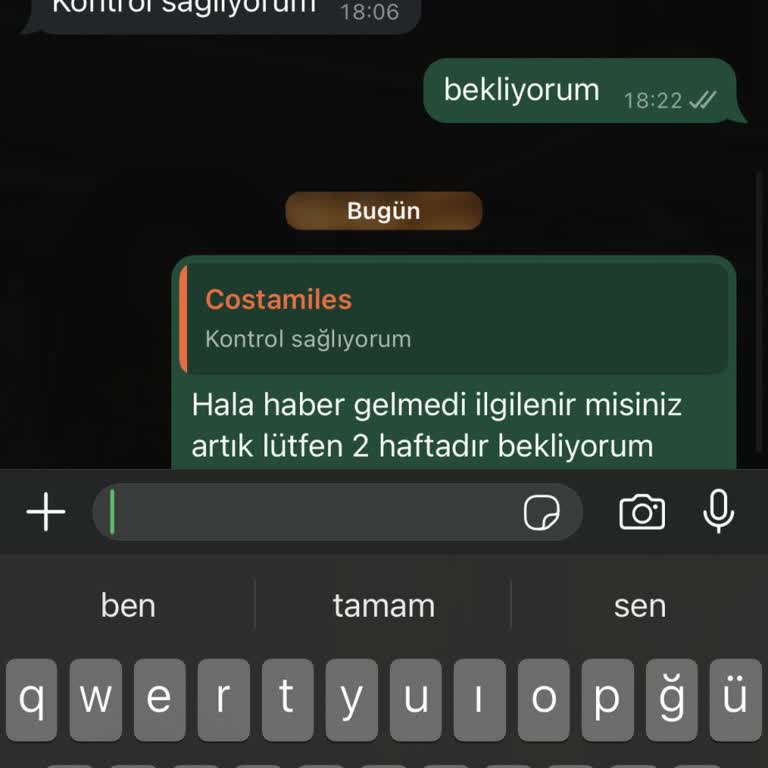 Costamiles Butiğinin Sorumsuzluğu Ve İade Gecikmesi