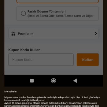 Yapı Kredi Bankası Eksik Sipariş Ve İade Sorunu: Migros Sanal Market Mağduriyeti
